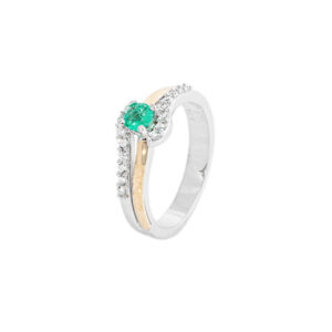 emerald-ring-sterling-silver-gold-foil