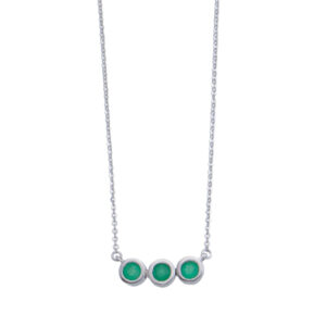 three-trio-emerald-natural-stone-necklace
