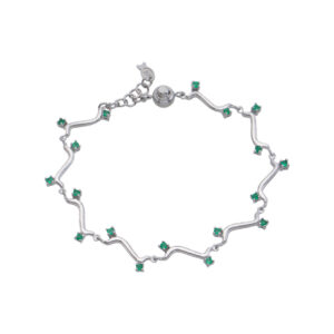 emerald-fashion-modern-sterling-silver-bracelet