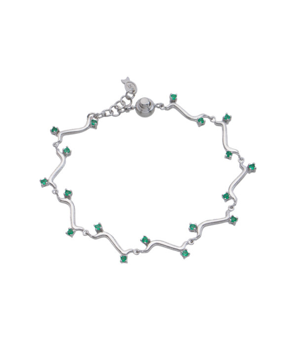 emerald-fashion-modern-sterling-silver-bracelet