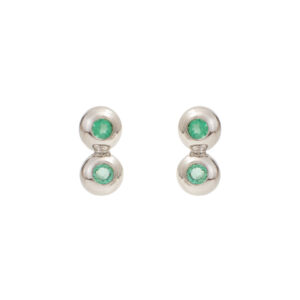 duo-bezel-bubble-emerald-natural-stones-fashion-jewelry-earrings