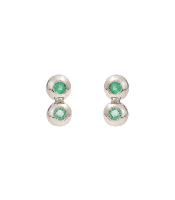 duo-bezel-bubble-emerald-natural-stones-fashion-jewelry-earrings